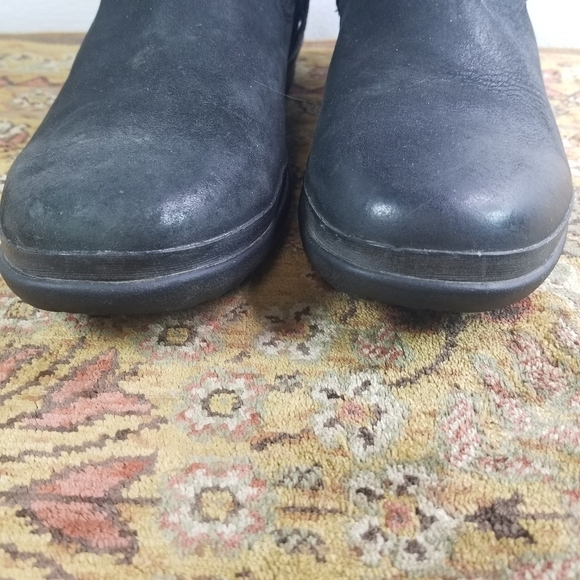 Ugg Robbie wool leather dark charcoal mid calf boots - Picture 10 of 14